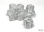 Translucent Clear/white 16mm d6 Dice Block (12 dice) - CHX23601